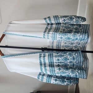 Sheer open front blouse